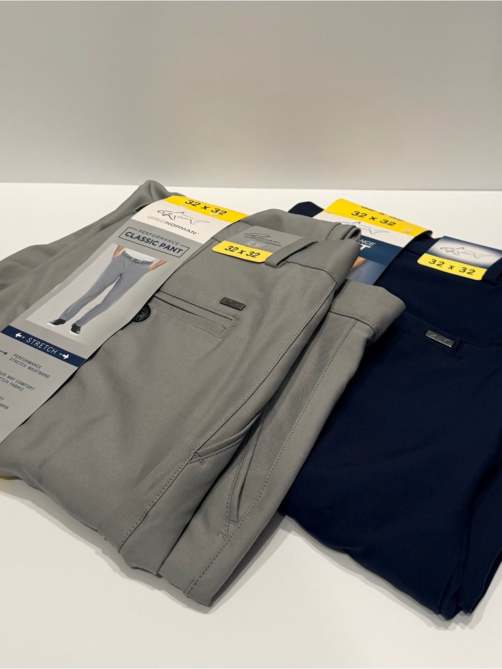 Greg Norman Collection Men's Classic Pants - Gray & Navy